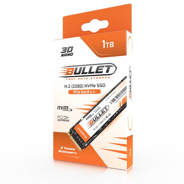 Bullet 1TB M.2 NVMe SSD (2280) Bullet 1TB M.2 NVMe SSD (2280)